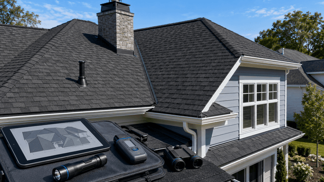 What does a professional roof inspection include?